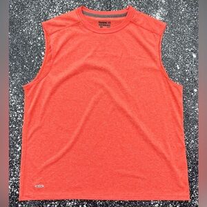 Starter Sleeveless Workout Shirt Fluorescent Orange Size XL EUC